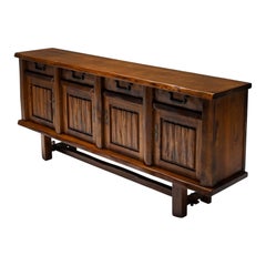 Rustic, Wabi-Sabi Credenza, Sideboard, Folk Art, Finland 1960's