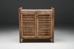 Rustic Wabi Sabi High Board, Pantry Cabinet, Haute-Savoie, Cheese Cabinet, 1930