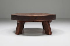 Rustic Wabi-Sabi Solid Wood Coffee Table