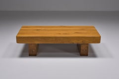 Rustic Wabi-Sabi Solid Wood Coffee Table