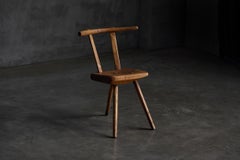 Rustic Wabi-Sabi Tripod Stool - Early 20th Century