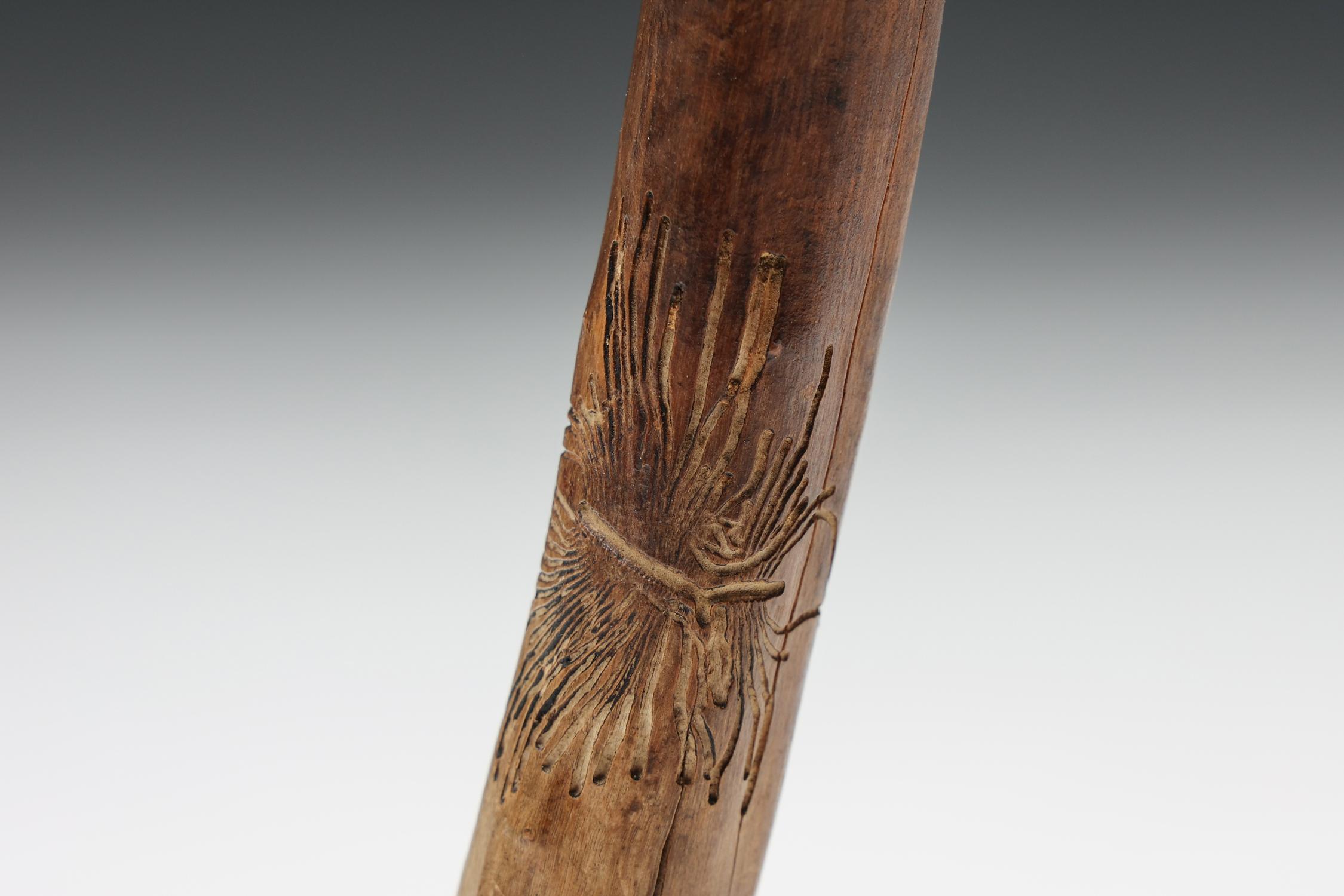 Rustic Wabi Sabi Tripod Stool, France, 1950s 3