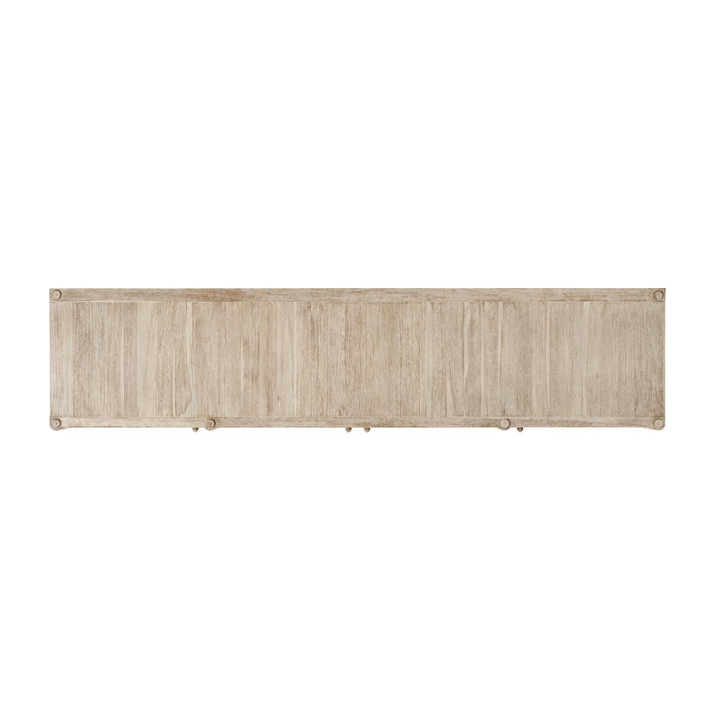 Rustic Washed Buffet Sideboard In New Condition For Sale In Westwood, NJ