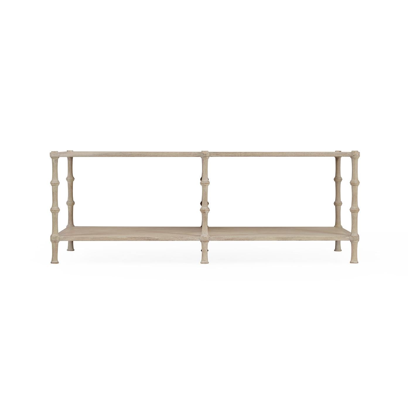 Vietnamien Table basse rustique lavée en vente