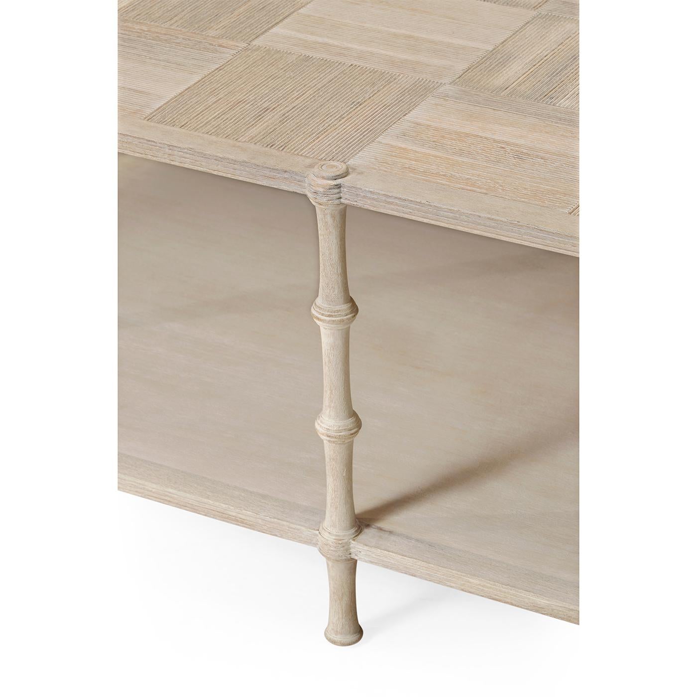 Bois Table basse rustique lavée en vente