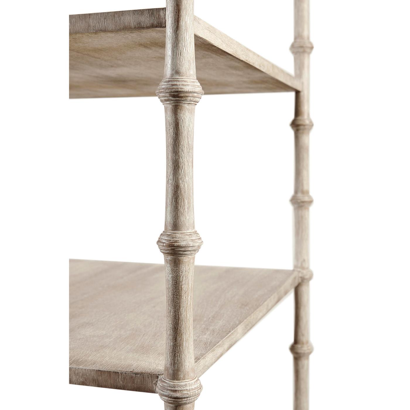 Rustic Washed Etagere For Sale 3