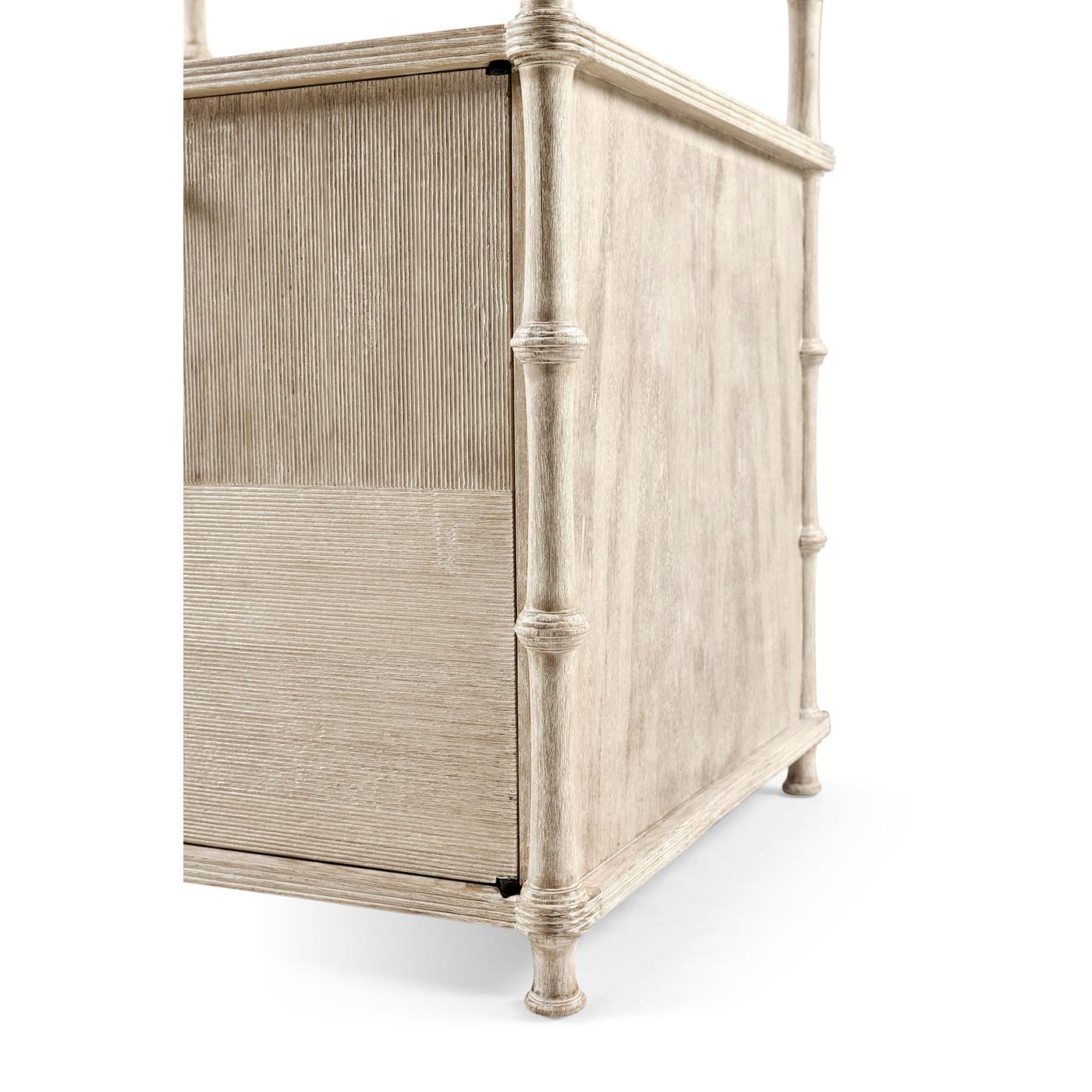 Rustic Washed Etagere In New Condition For Sale In Westwood, NJ