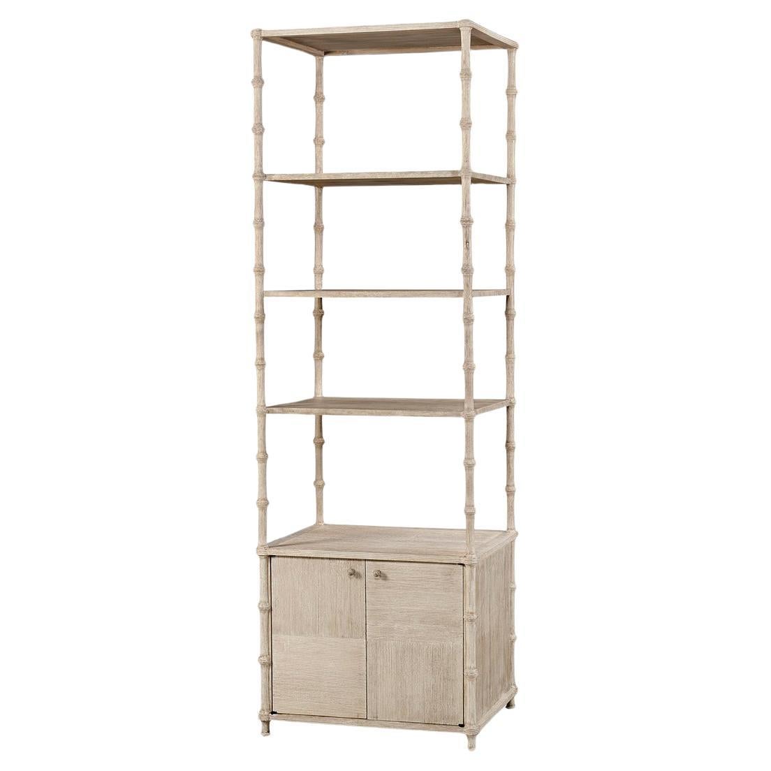 Rustic Washed Etagere For Sale