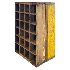 Rustic Weathered Primitive Cubbies Wood Soda Crates Set of 2 Pair Handmade Charm