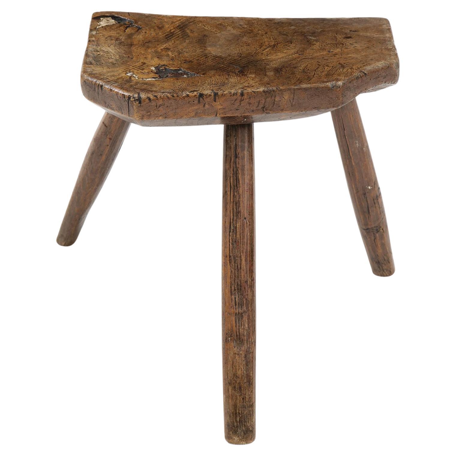 Rustic Welsh Cricket Stool