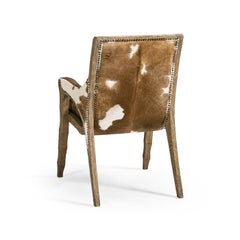 Rustic Western Leather & Hide Armchair