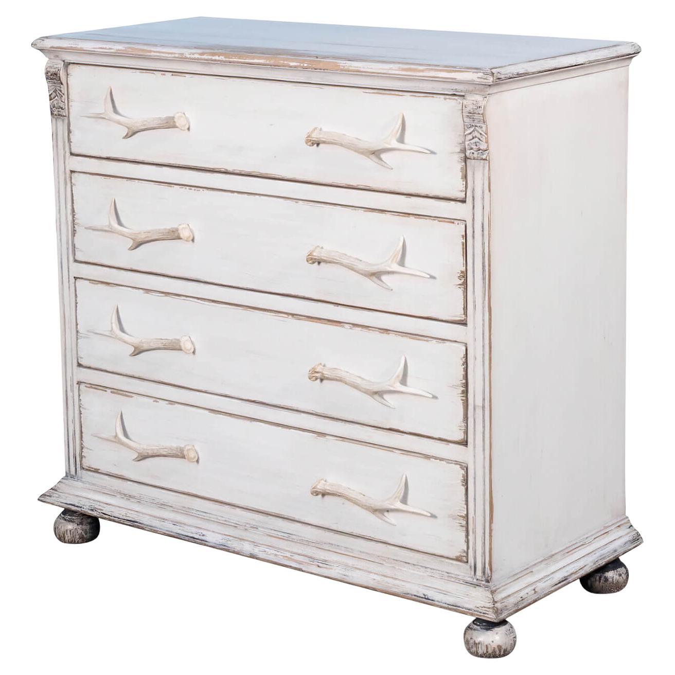 Rustic Whitewash Dresser For Sale