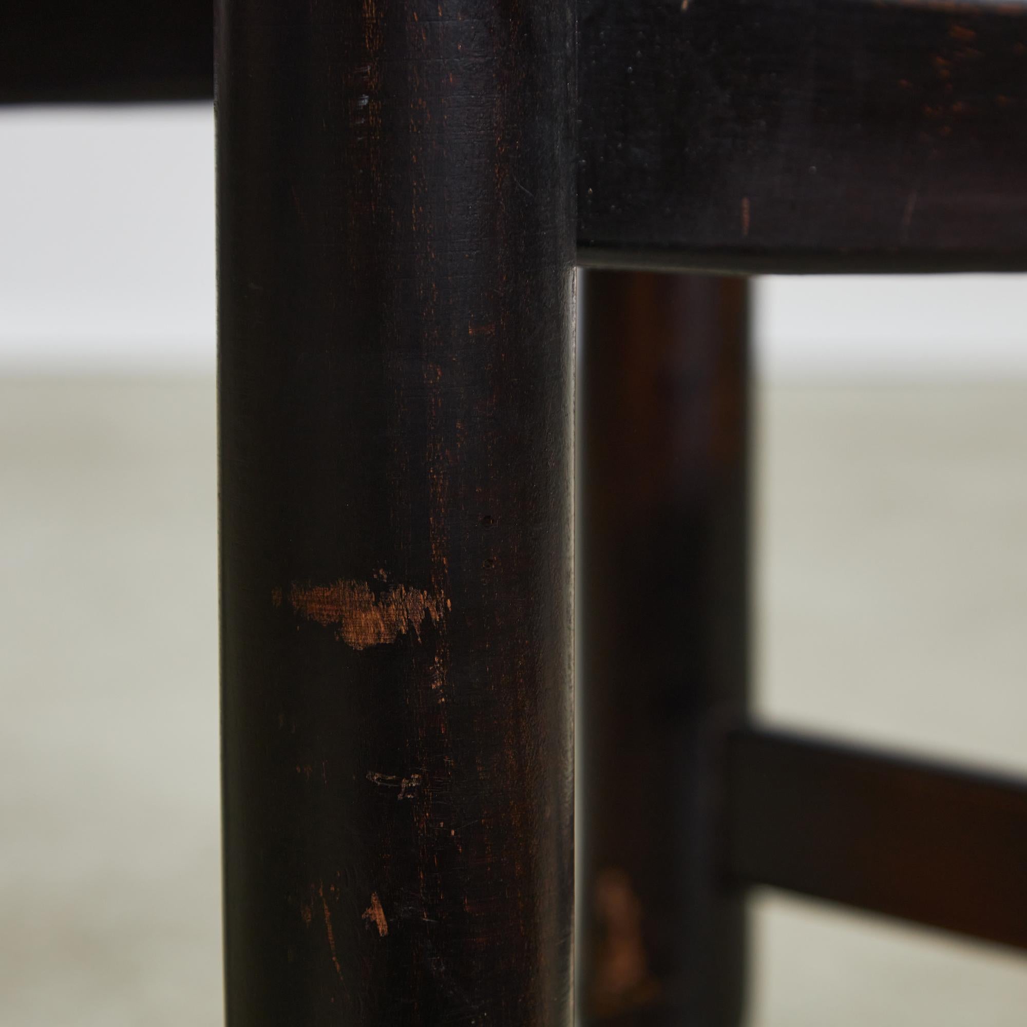 Rustic Wicker Chair with Solid Wooden Frame For Sale 13