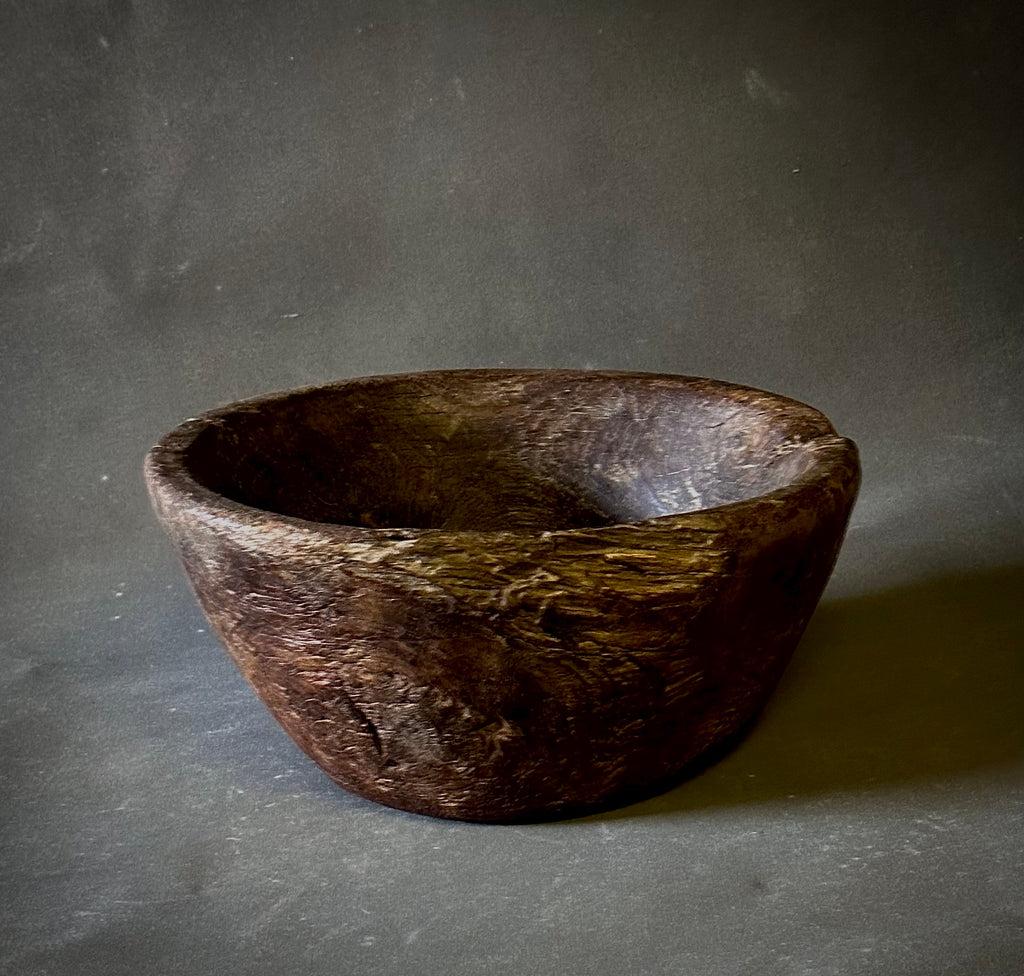 Late 19th Century Rustic Wood Bowl