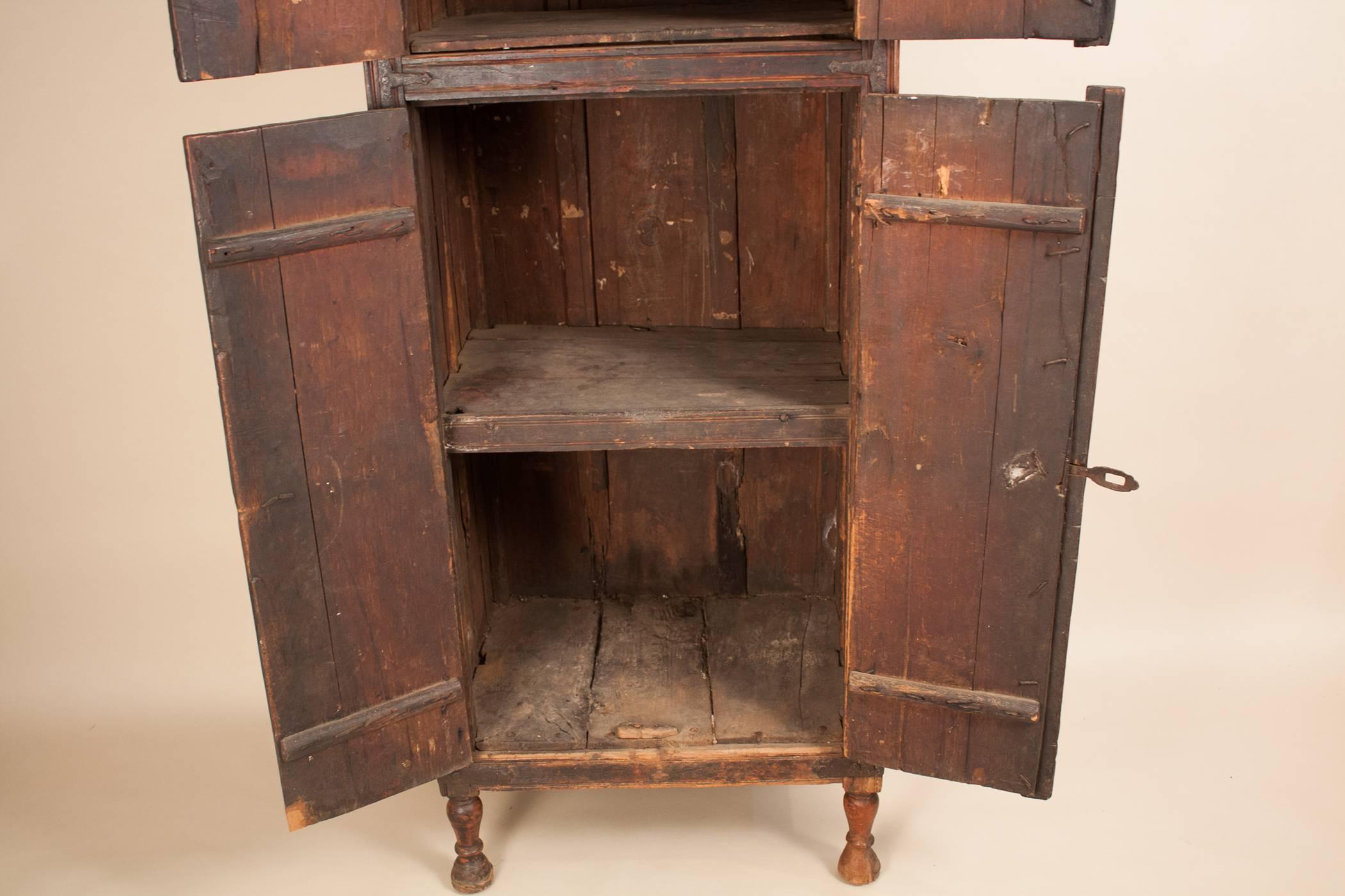 Indian Rustic Wood Cabinet from Goa, India