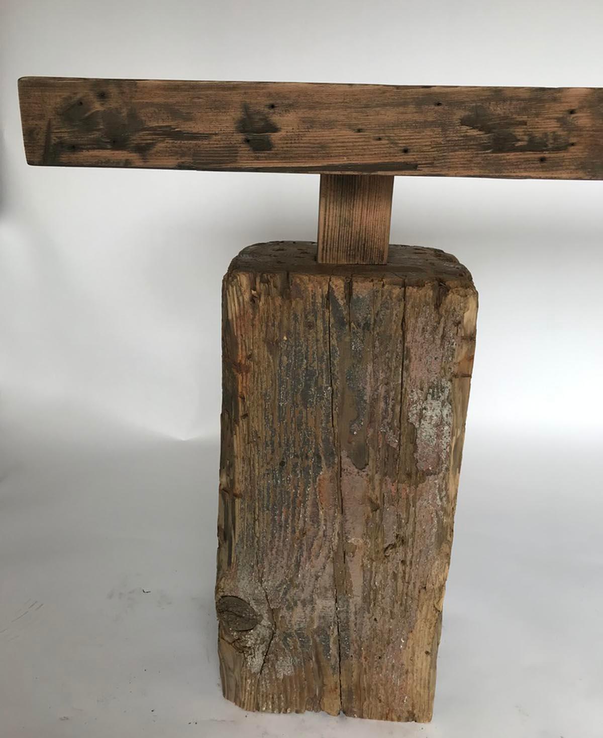 Rustic Wood Console Table 5