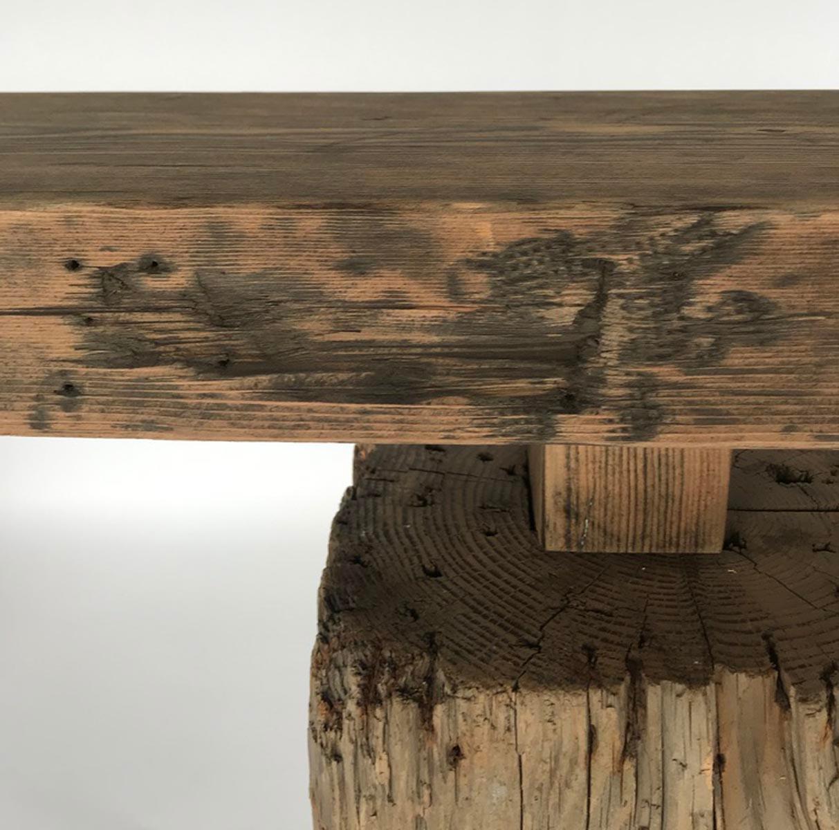 Reclaimed Wood Rustic Wood Console Table