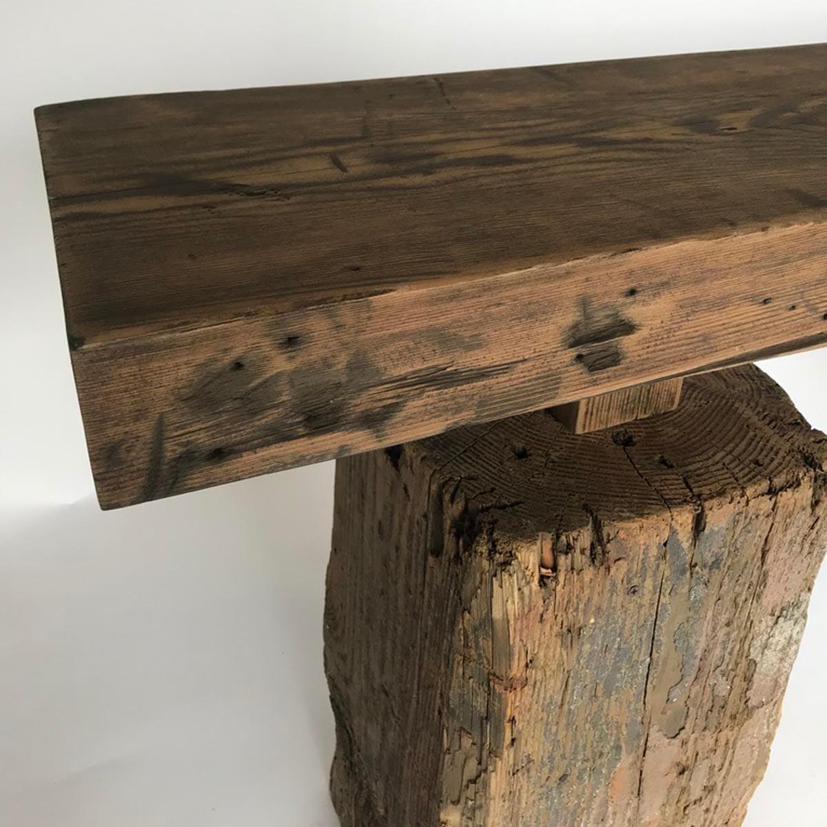 Rustic Wood Console Table 3