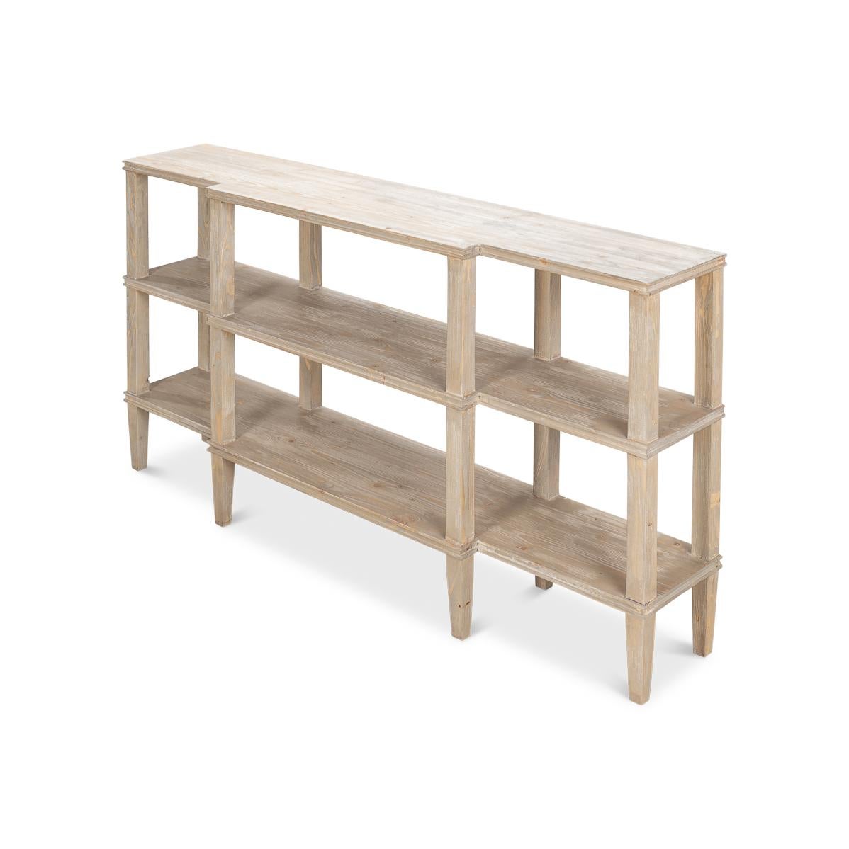 Rustikale Holz Display Konsole im Angebot 7