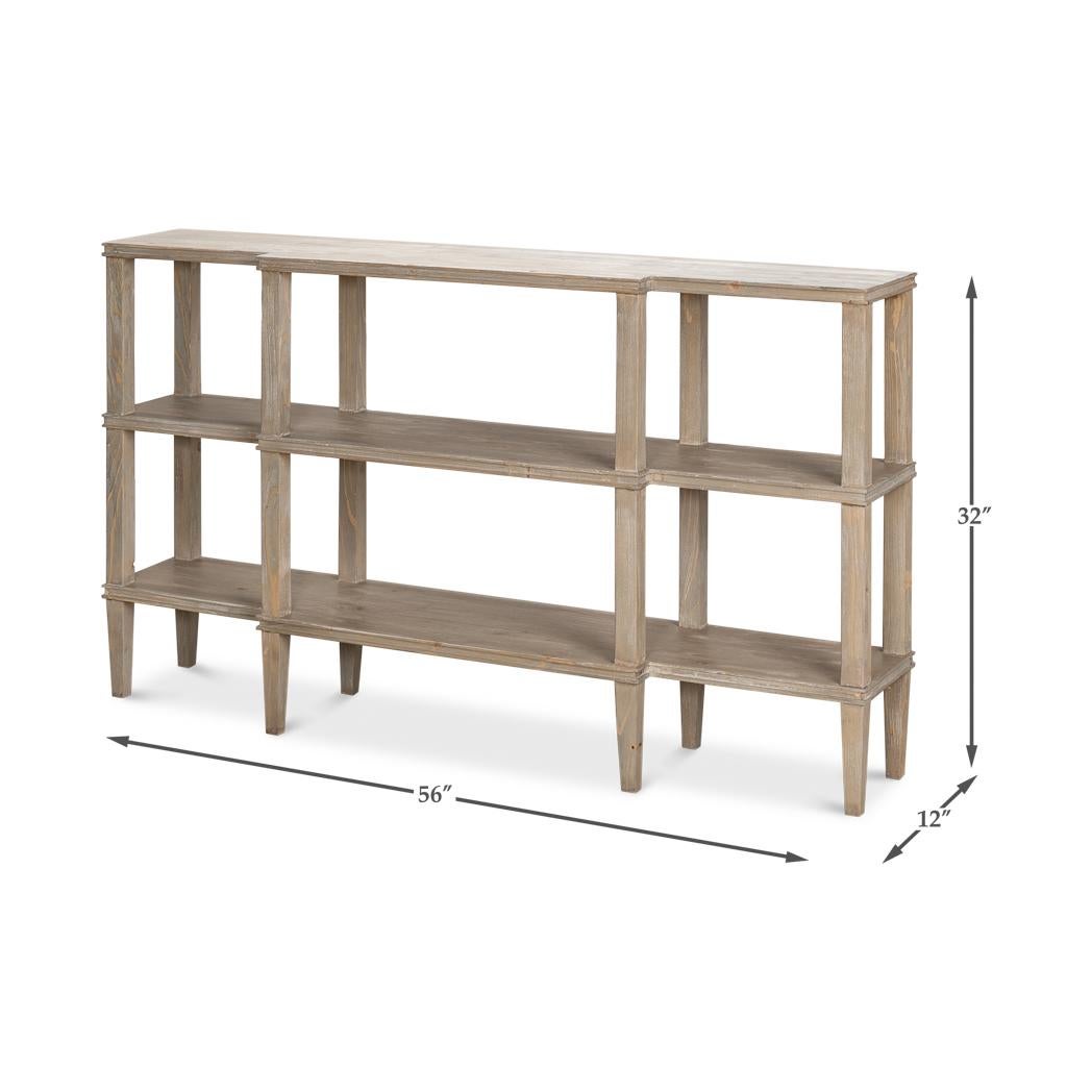 Rustikale Holz Display Konsole im Angebot 8