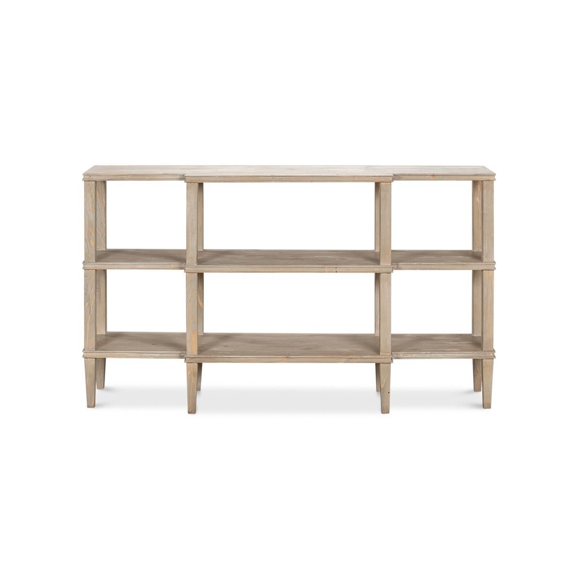 Rustikale Holz Display Konsole (Indisch) im Angebot