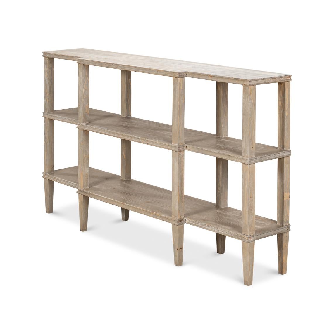 Rustikale Holz Display Konsole im Zustand „Neu“ im Angebot in Westwood, NJ