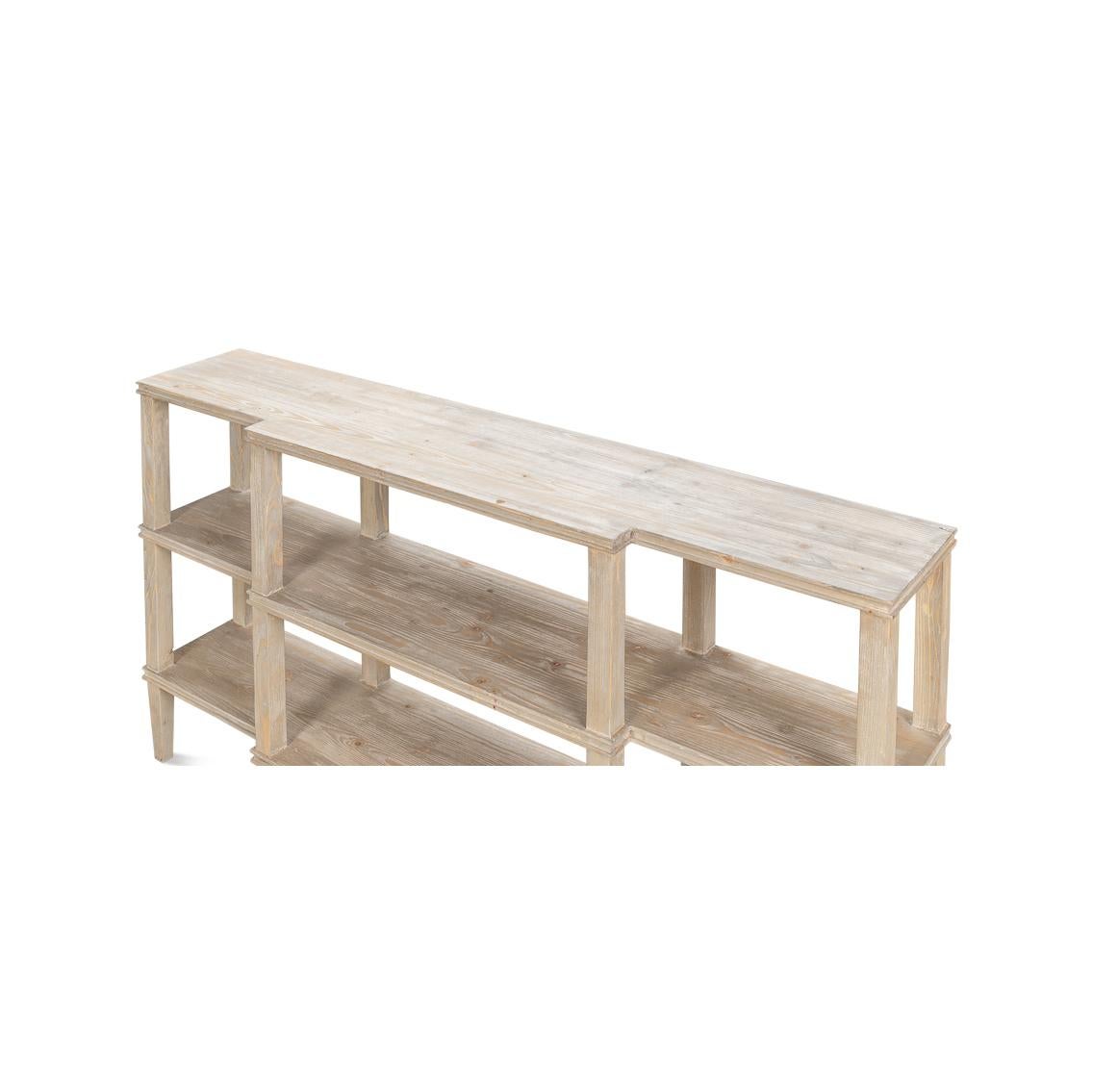 Rustikale Holz Display Konsole (21. Jahrhundert und zeitgenössisch) im Angebot