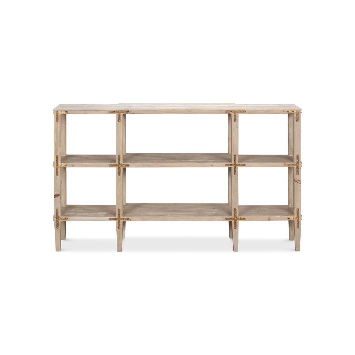 Rustikale Holz Display Konsole im Angebot 3