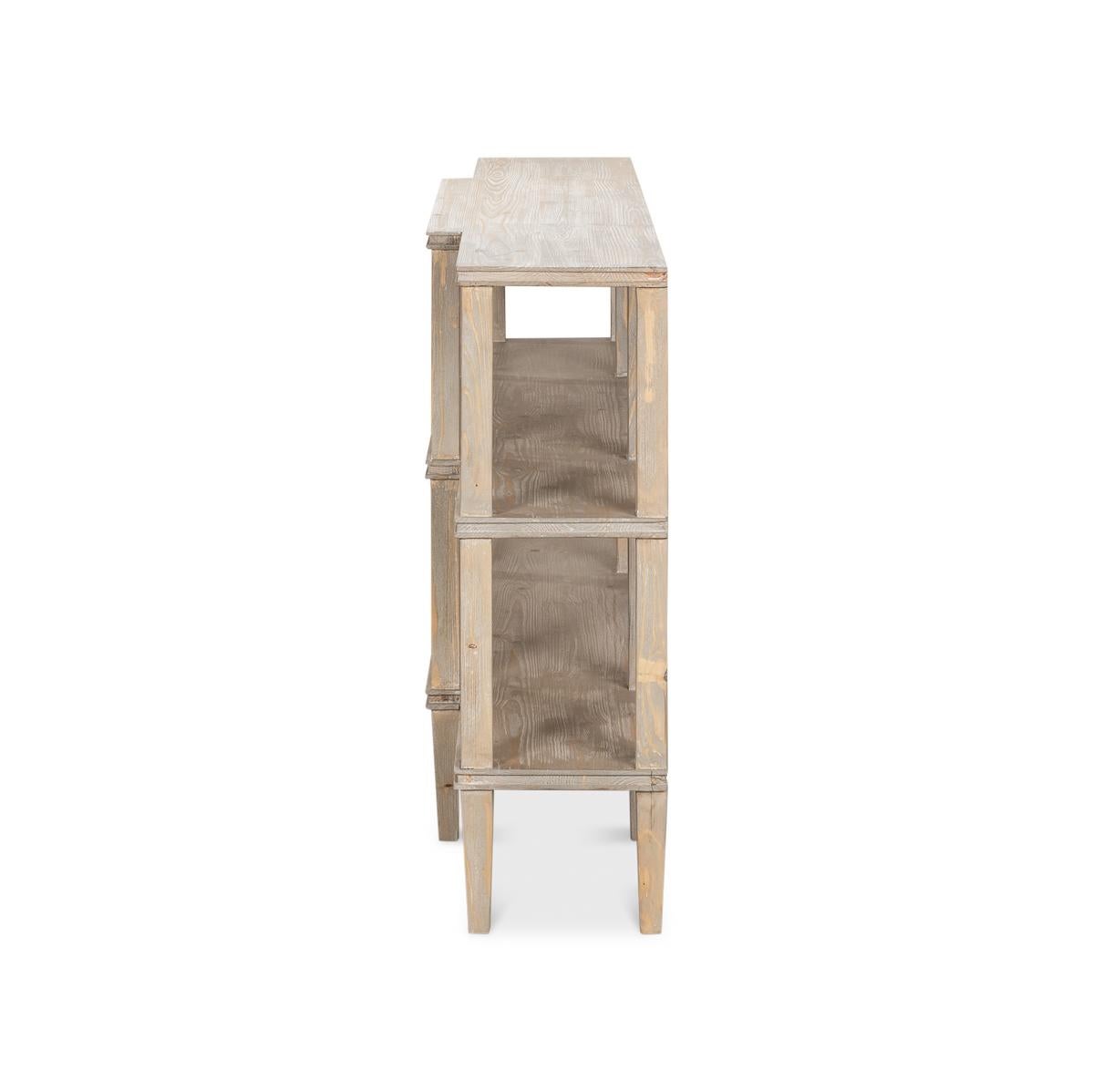 Rustikale Holz Display Konsole im Angebot 4