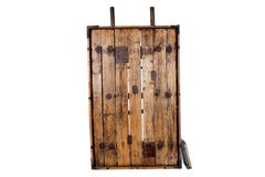 Rustic Wood Panel with Handles