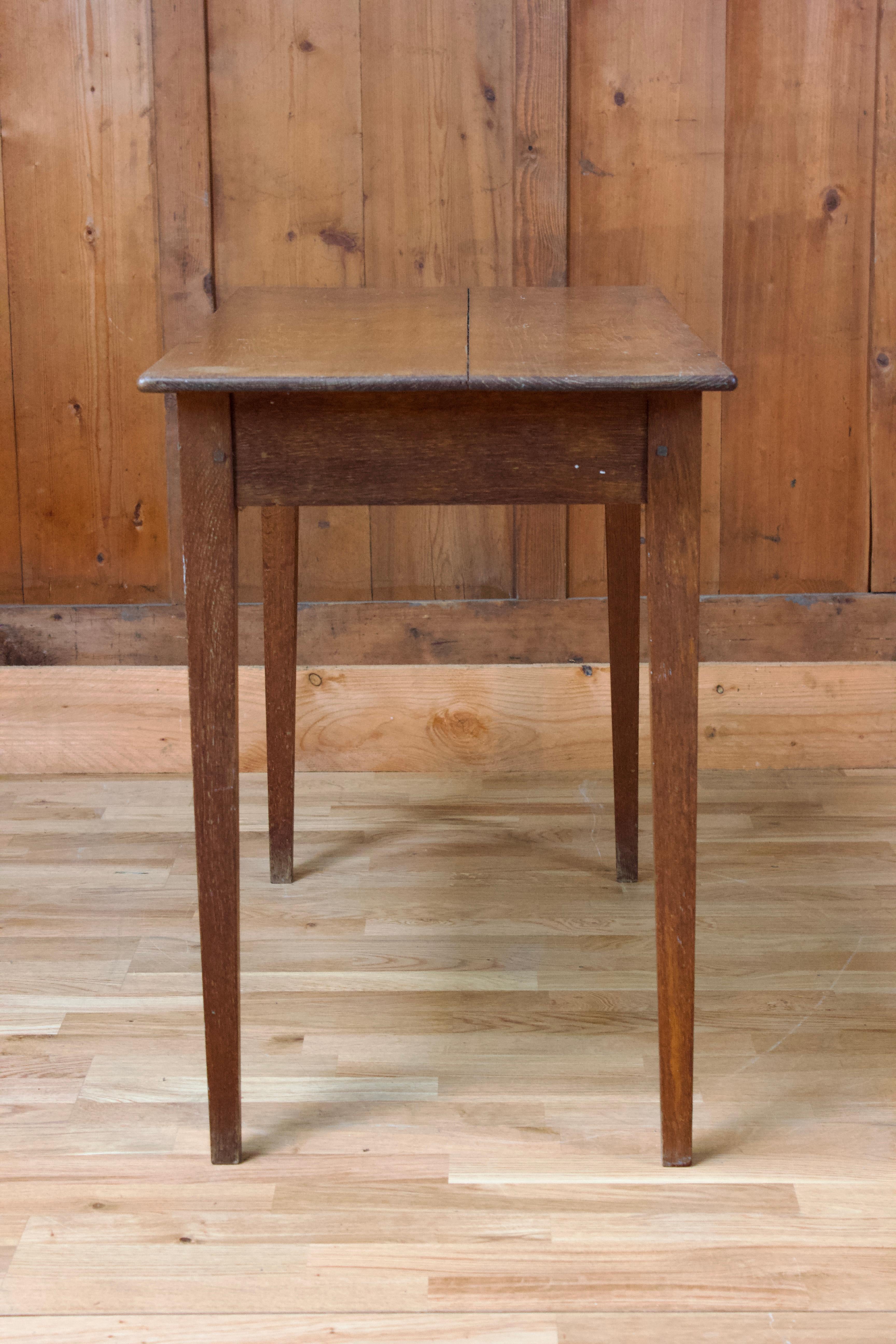 Rustic Wood Table Desk, Circa 1900 In Good Condition In Beuzevillette, FR