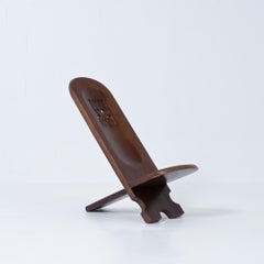Rustic Wooden African Chair