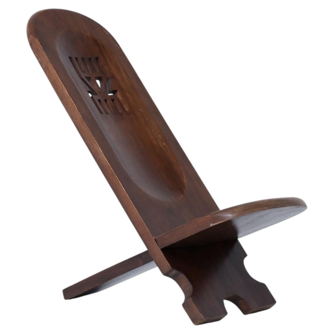 Rustic Wooden African Chair