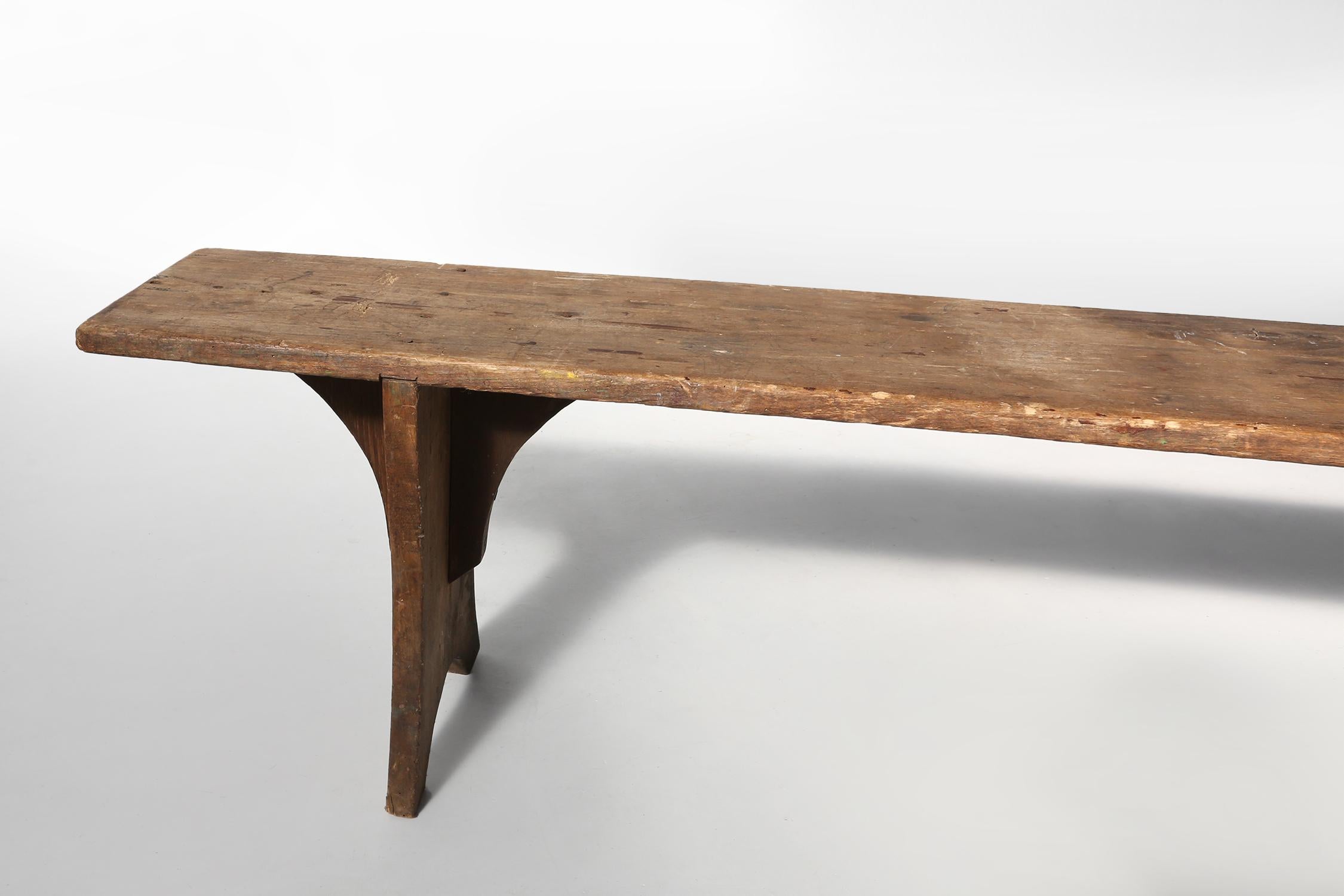 Rustic wooden bench 1890 5