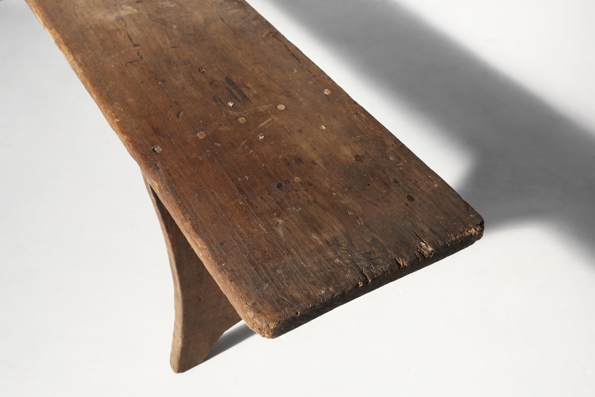 Rustic wooden bench 1890 1