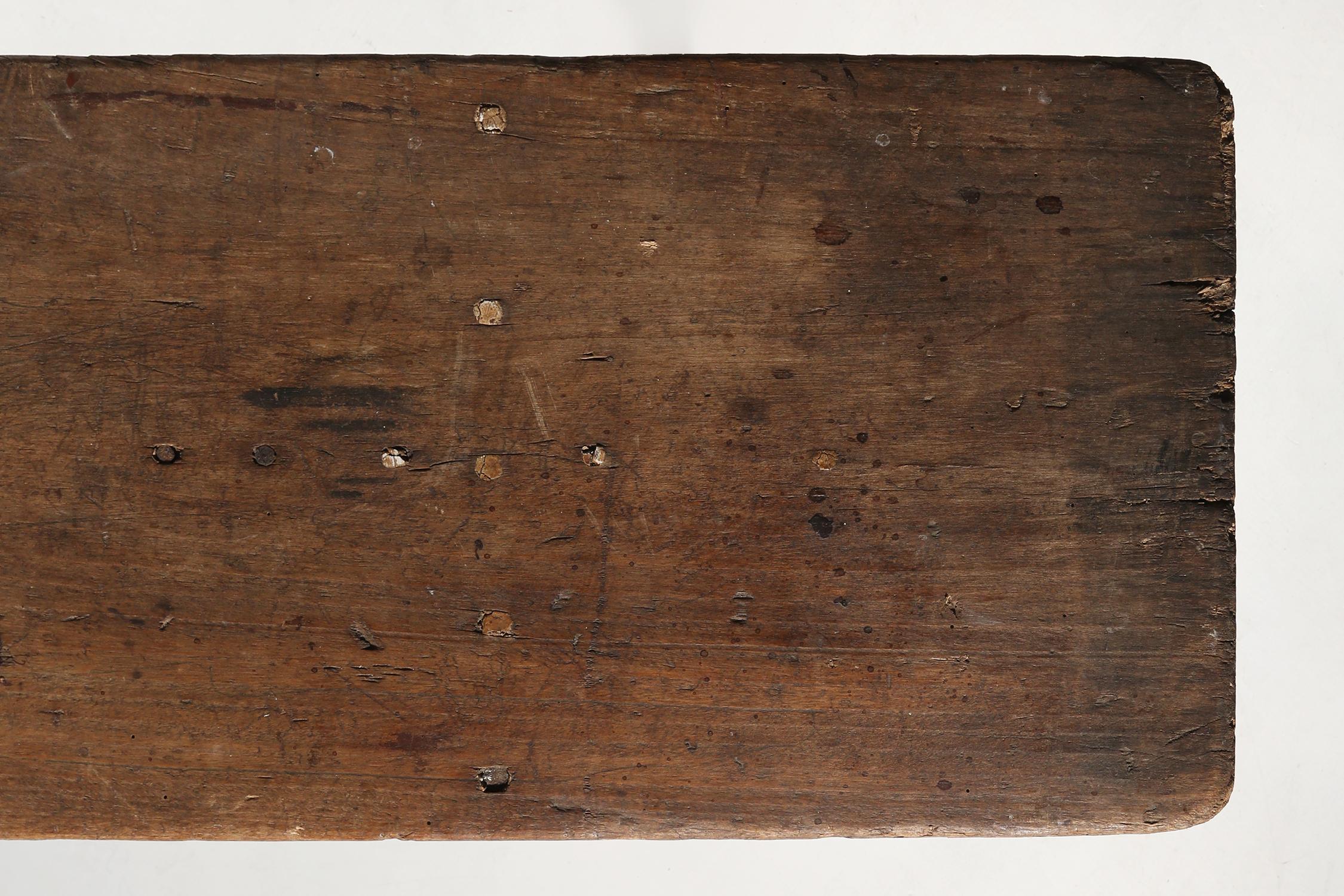 Rustic wooden bench 1890 2