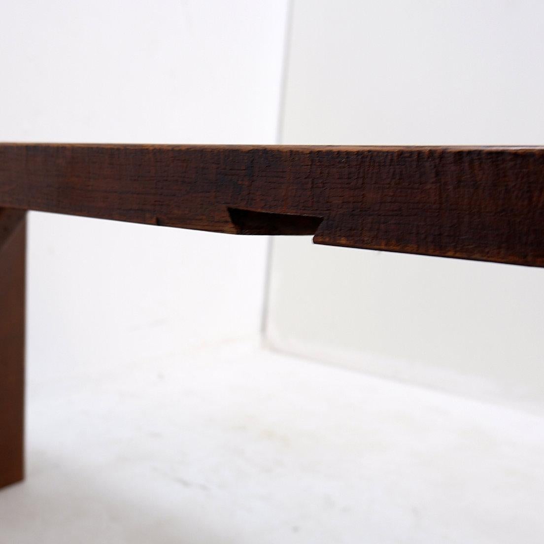 Rustic wooden bench - 20th For Sale 9