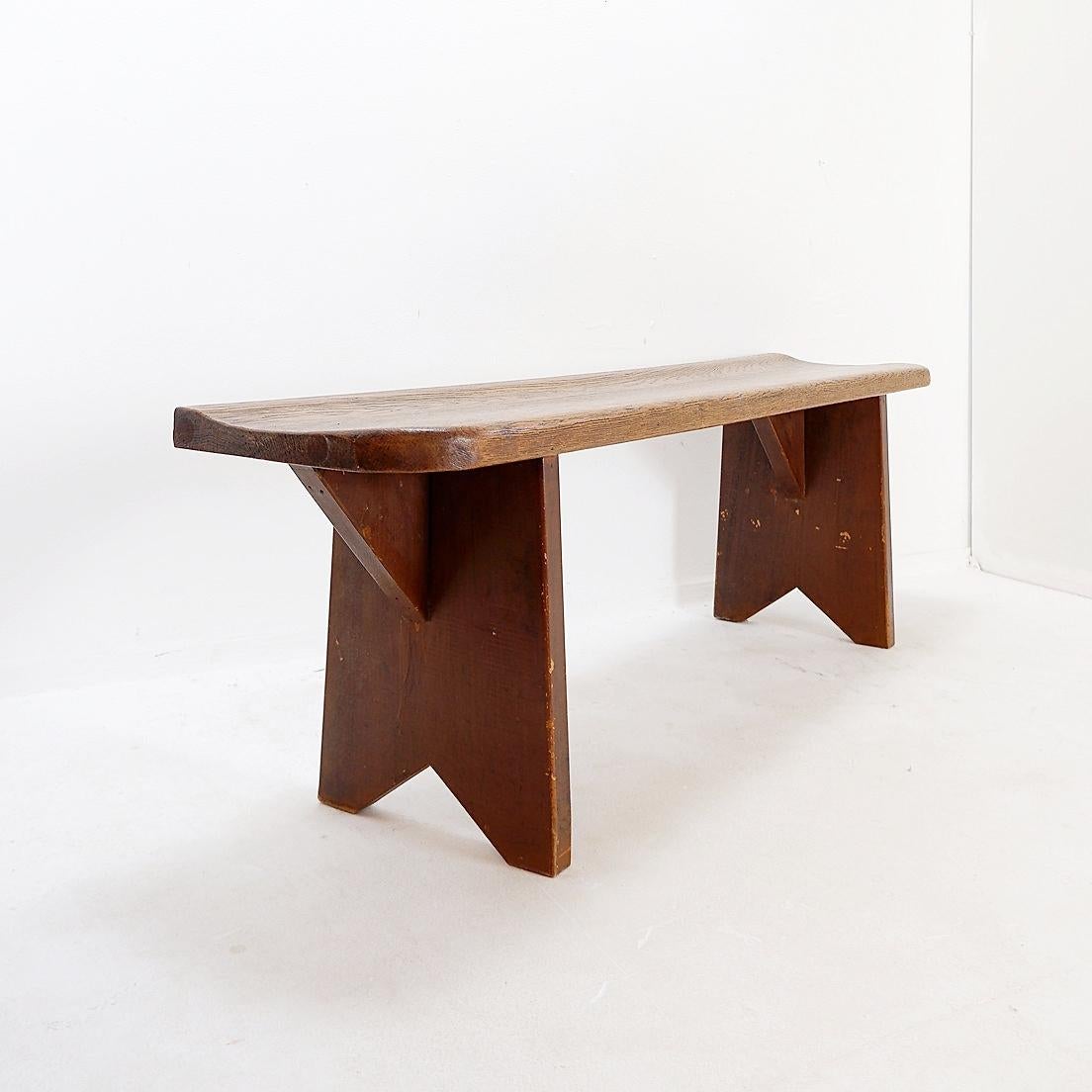 Rustic wooden bench - 20th For Sale 10
