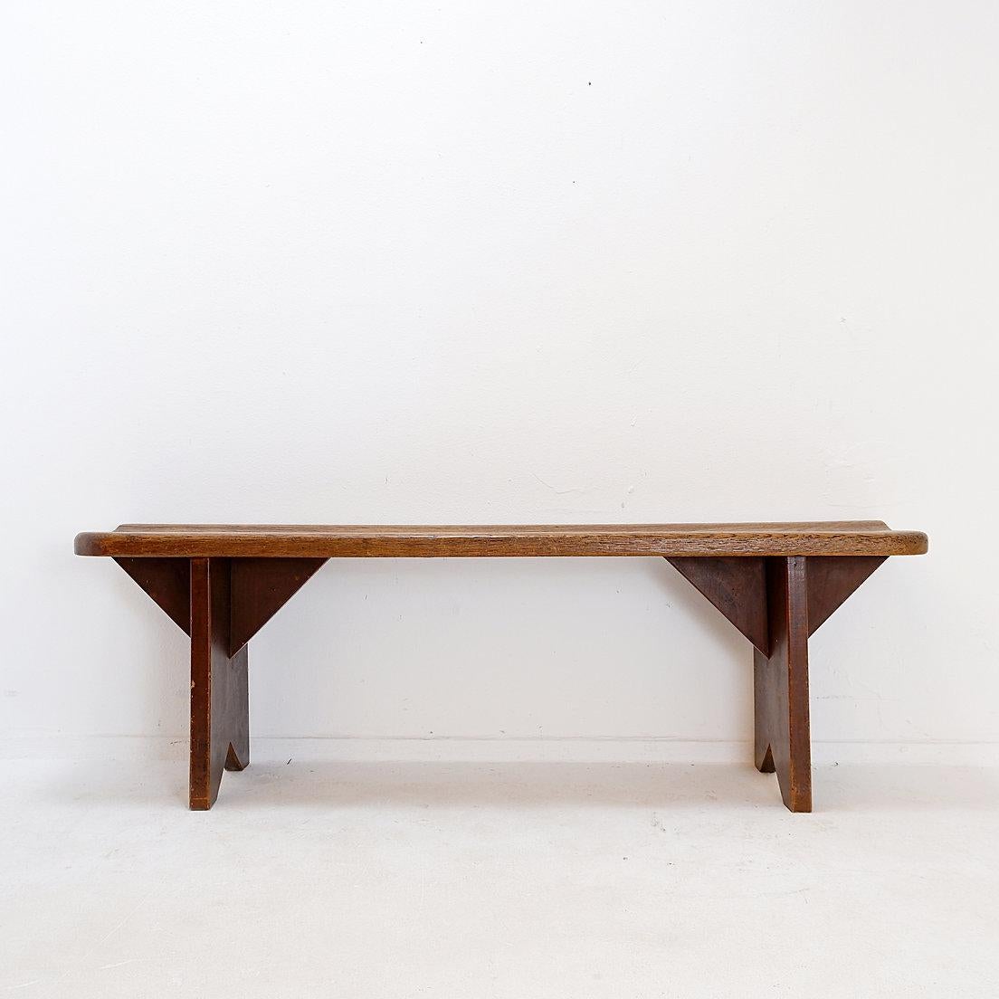 Rustic wooden bench - 20th For Sale 4