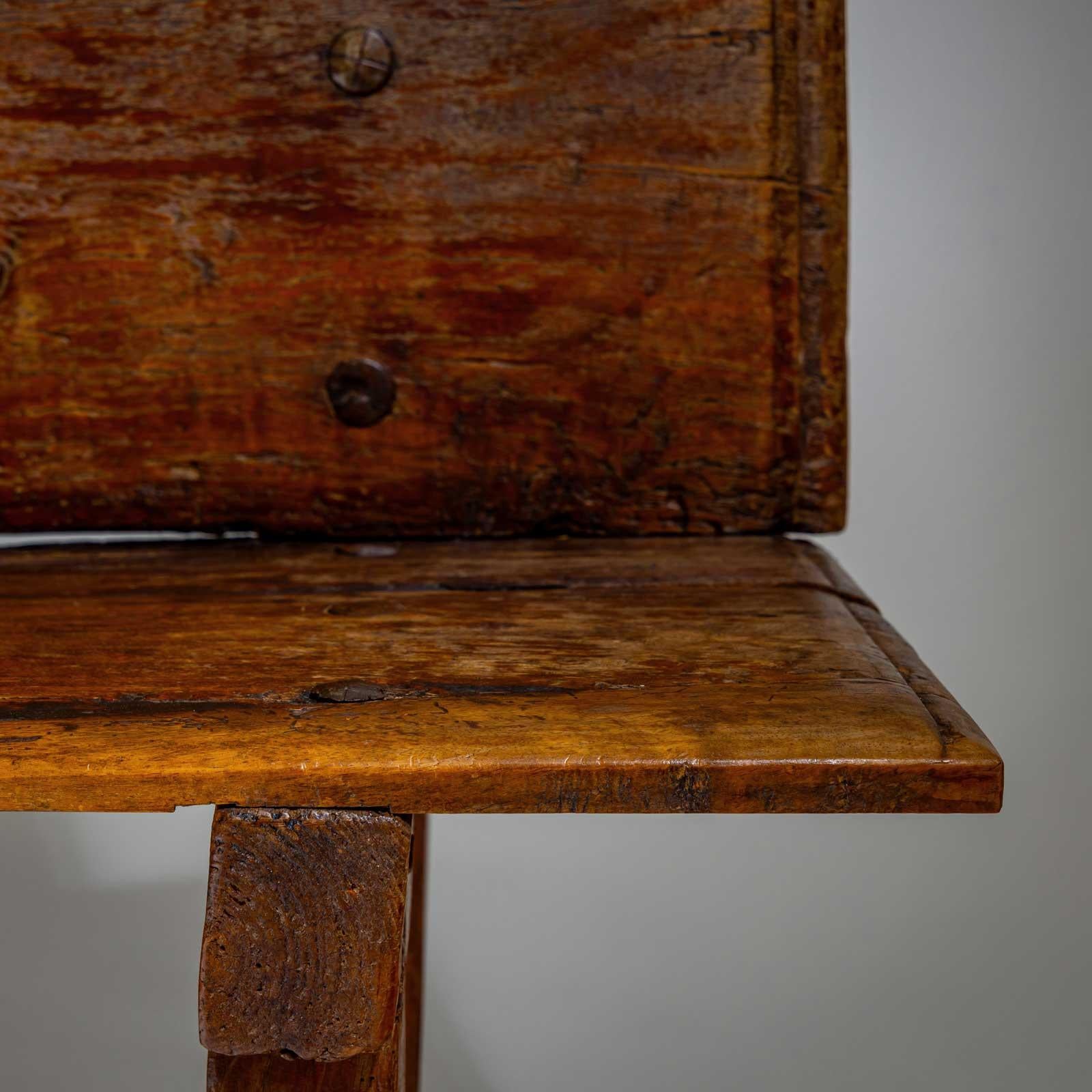 Banc rustique, Alpines 18ème / 19ème siècle en vente 2