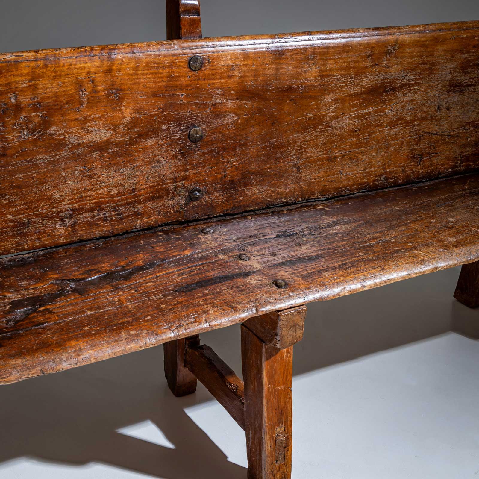 Banc rustique, Alpines 18ème / 19ème siècle en vente 5
