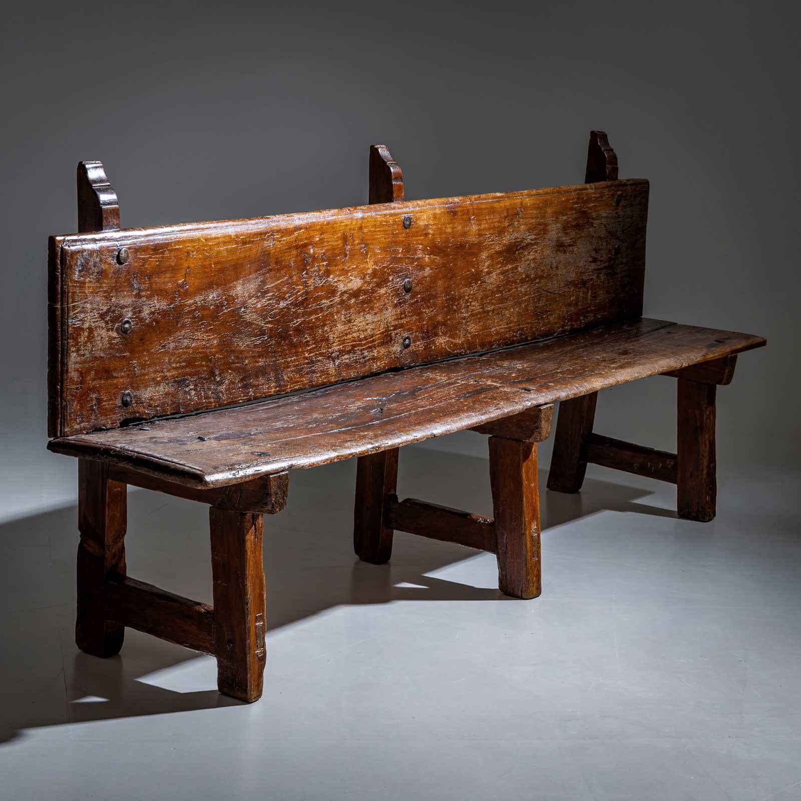 Allemand Banc rustique, Alpines 18ème / 19ème siècle en vente