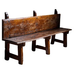 Rustic Wooden Bench, Alpines 18th / 19th Century
