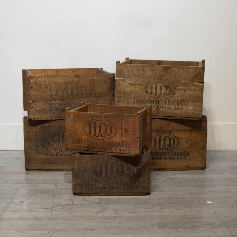 Rustic Wooden Boxes, circa 1940 at 1stdibs