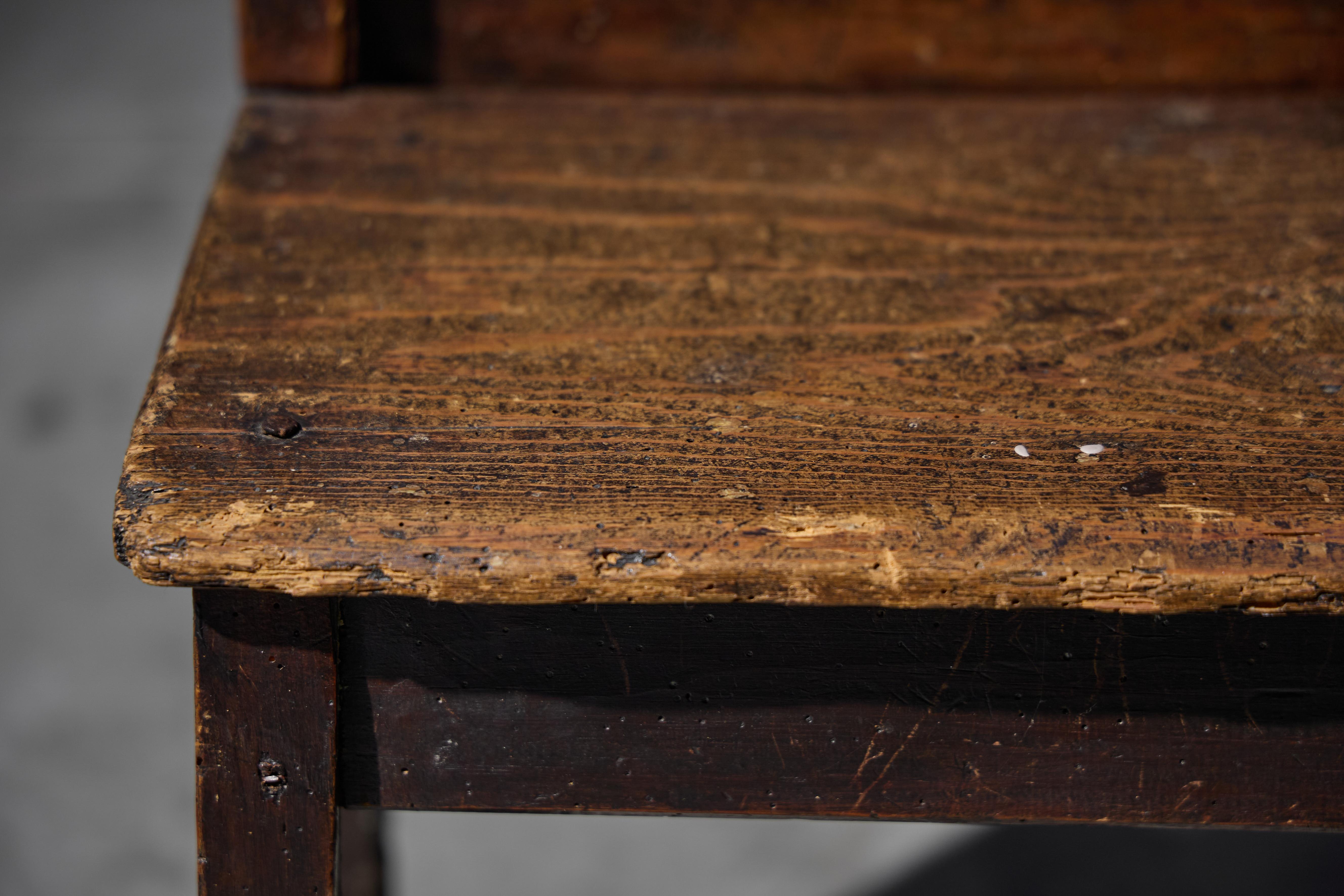 Rustic Wooden Child's Chair, France, Early 20th Century For Sale 7