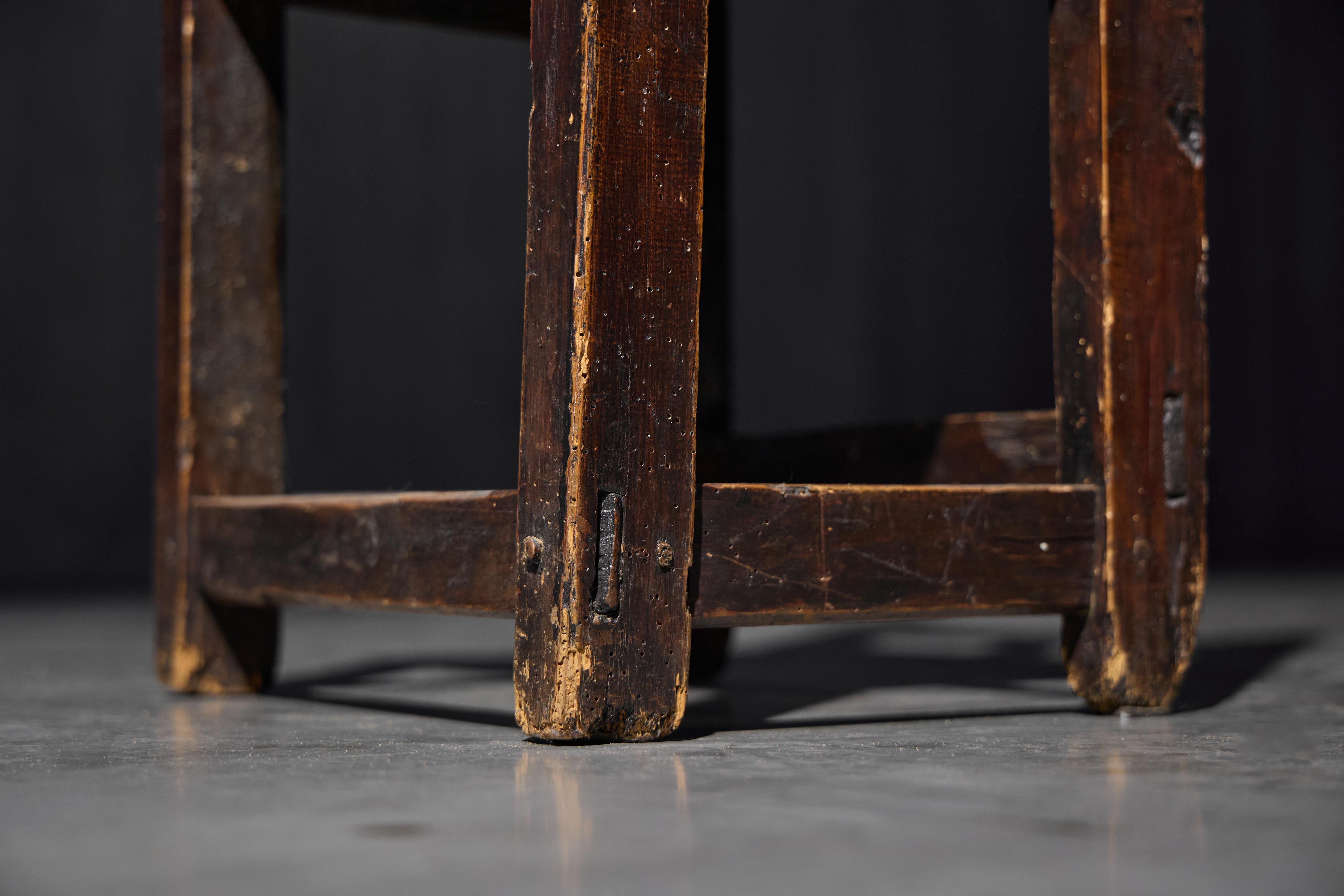 Rustic Wooden Child's Chair, France, Early 20th Century For Sale 9