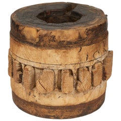 Antique Rustic Wooden Cog