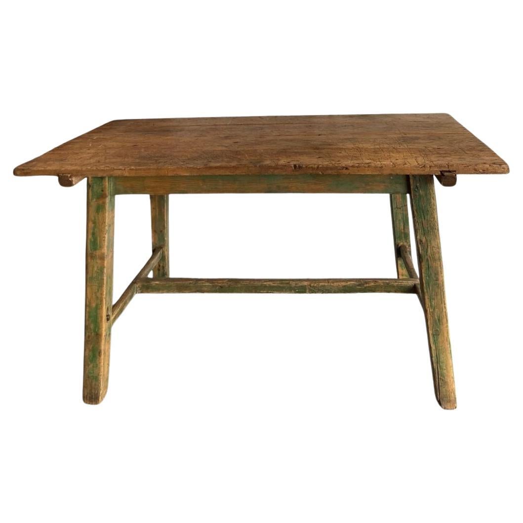 Rustic Wooden Farm Table