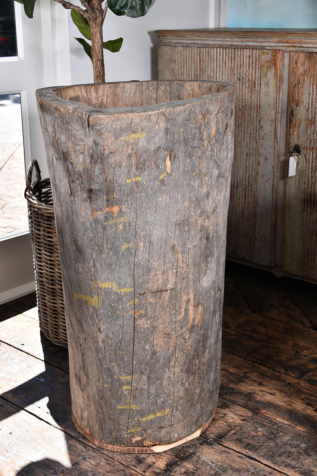 Early 20th Century Rustic Wooden Planters For Sale