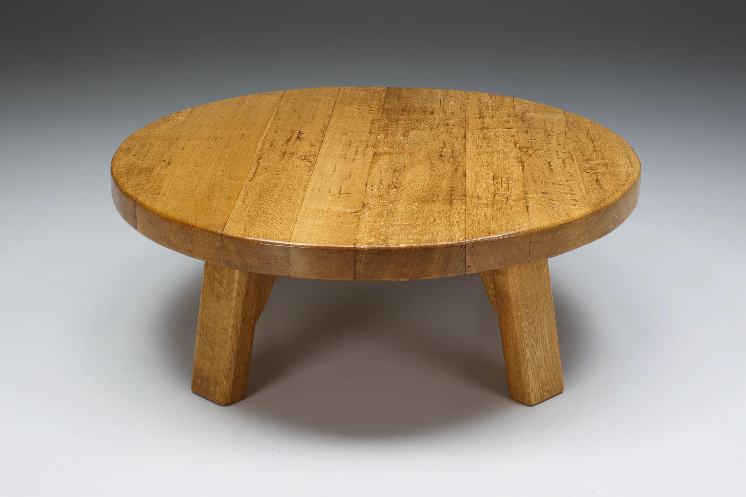 1950s round coffee table